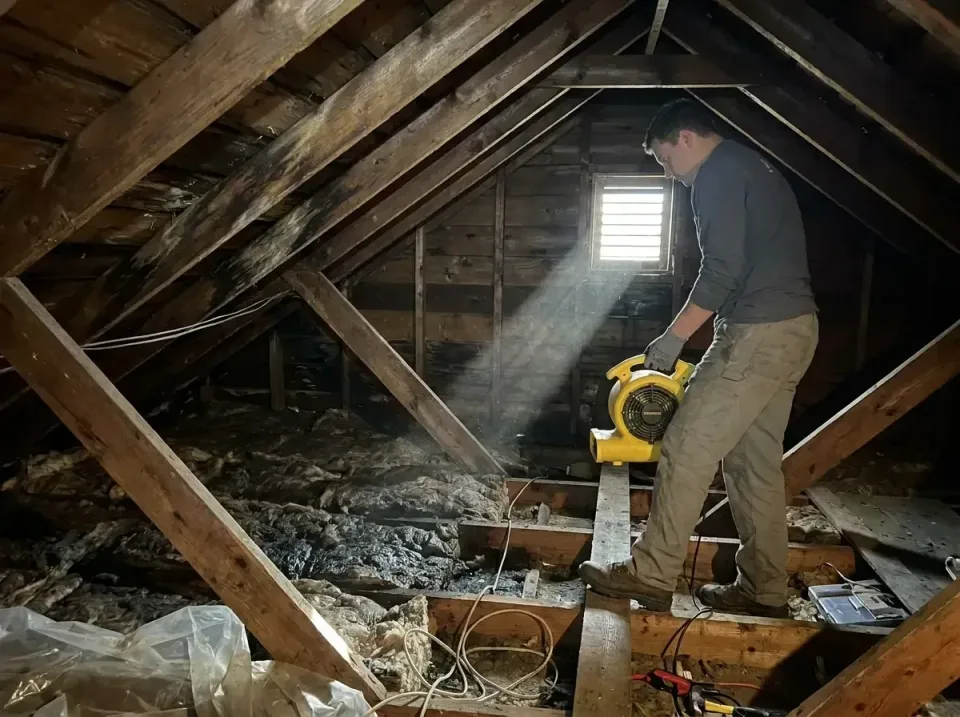 attic-water-damage-drying-proc-007 — frequently asked questions, Emergency Water Extraction & 24/7 Flood Response in Leonia,…